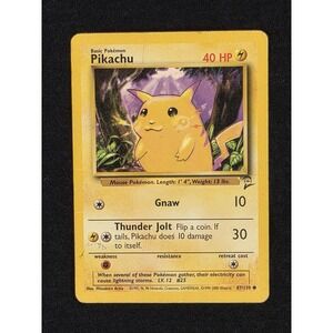 Vintage Pokemon Card Base‎ Set Pikachu 10/82